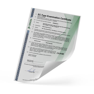 OnBelay EC Type Examination Certificate
